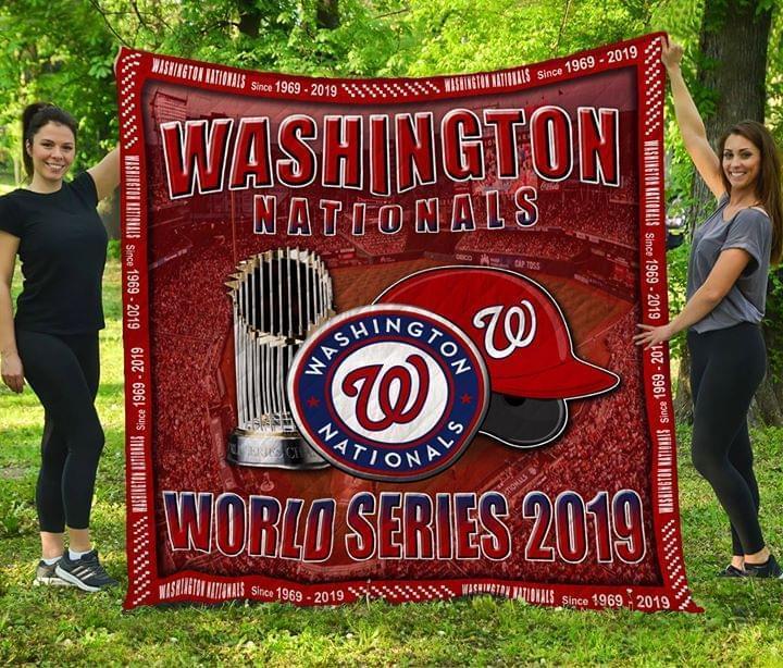 Washington Nationals World Series 2019 Champions Quilt Blanket
