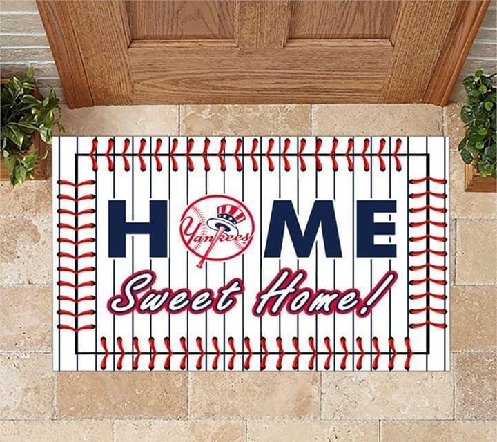 Home Sweet Home New York Yankees Doormat