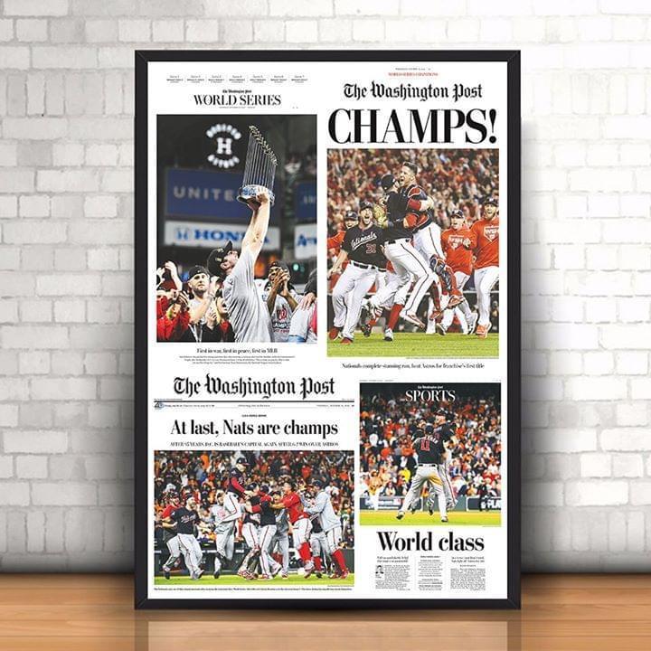 The Washington Poster Champs Washington Nationals 2019 Mlb World Series Champions Poster Canvas