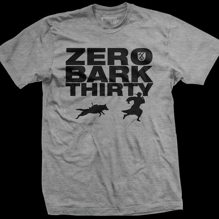 Zero Bark Thirty German Shepherd Chasing T Shirt