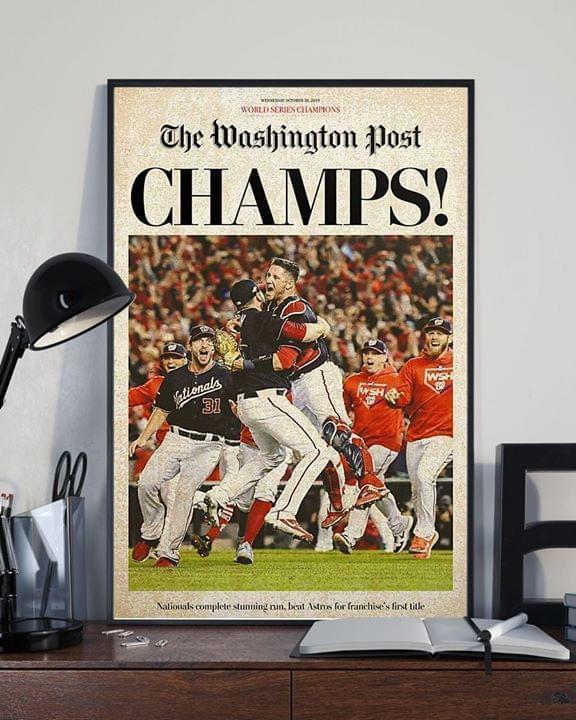 The Washington Post Washington Nationals World Series Champs Poster Canvas
