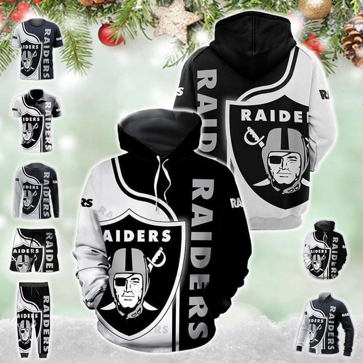 Oakland Raiders Fan Christmas 3d Hoodie