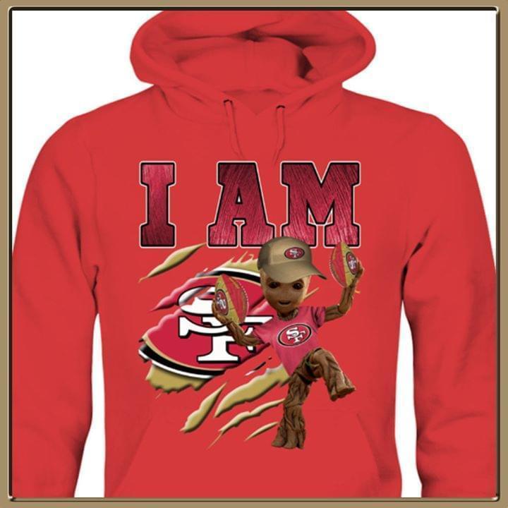 I Am Groot Loves San Francisco 49ers Fan Hoodie