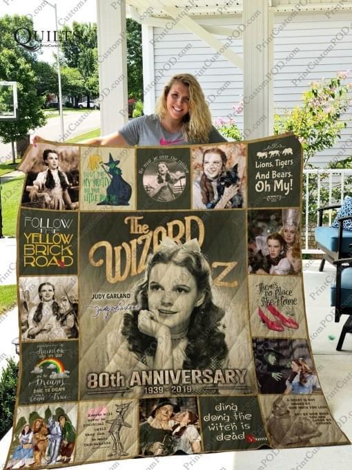 The Wizard Of Oz Judy Garland 60th Anniversary Quilt Blanket Quilt Blanket