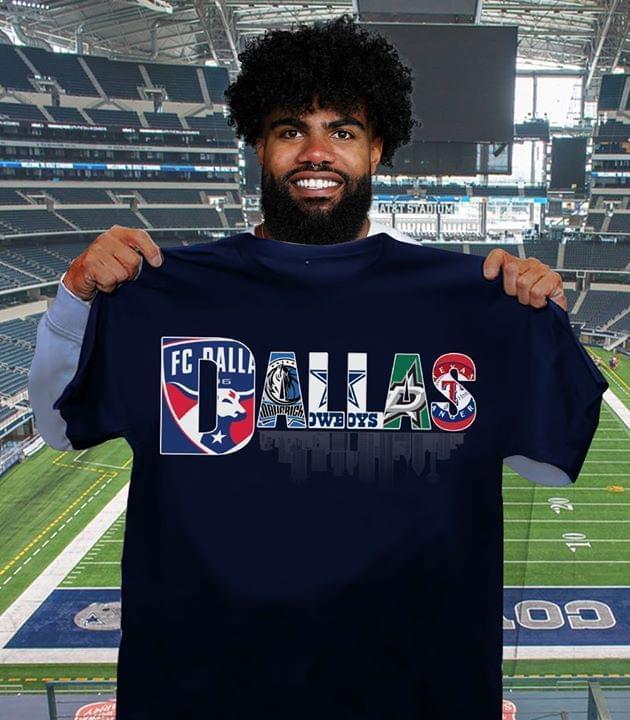 Dallas Sport Team Dallas Cowboys Dallas Stars Texas Rangers T Shirt