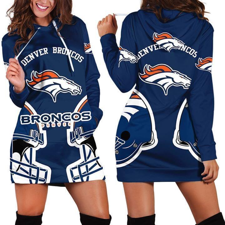 Denver Broncos Nfl For Broncos Fan 3d Printed Hoodie Dress 3d