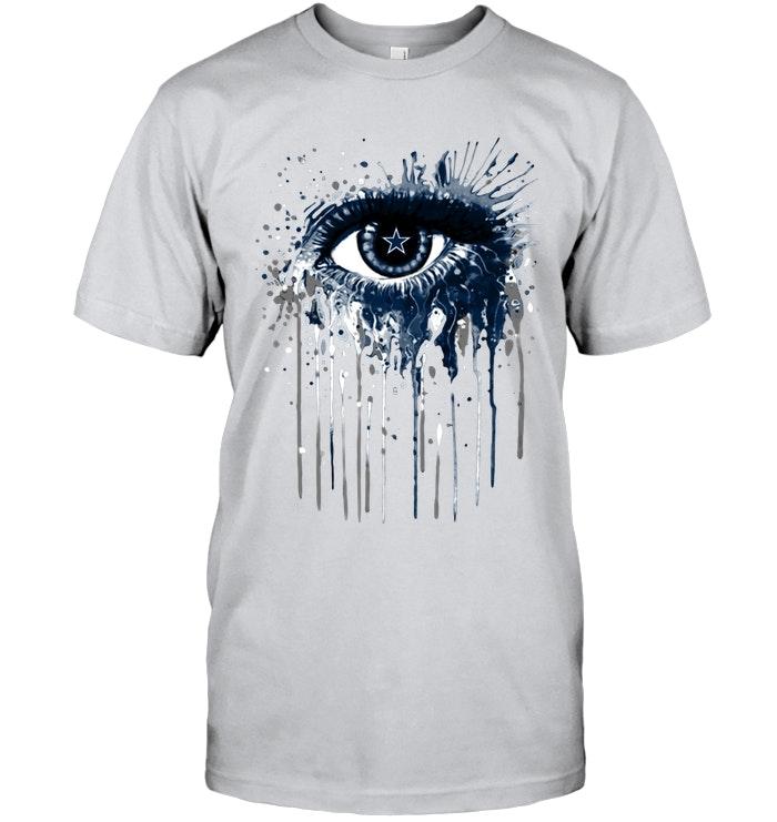 Dallas Cowboys Eye Paint Drop Art Style T Shirt