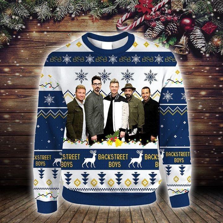 Backstreet Boys Christmas Knitting Pattern Fan Quilt Blanket Sweatshirt 3d