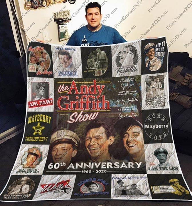 The Andy Griffith Show 60th Anniversary Signed Quilt Blanket Quilt Blanket