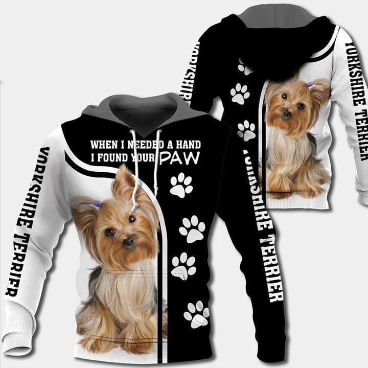 Yorkshire Terrier Lover Gift Shirt Size S-5XL Yorkshire Terrier Dog Hoodie Zip Hoodie Personalized Name 3D All Over Print For Men and Women