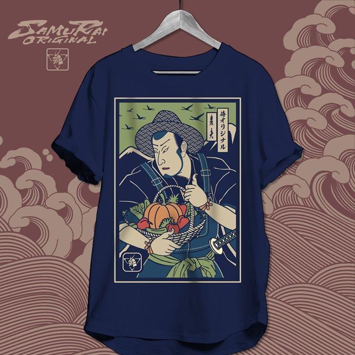 Farmer Samurai T Shirt