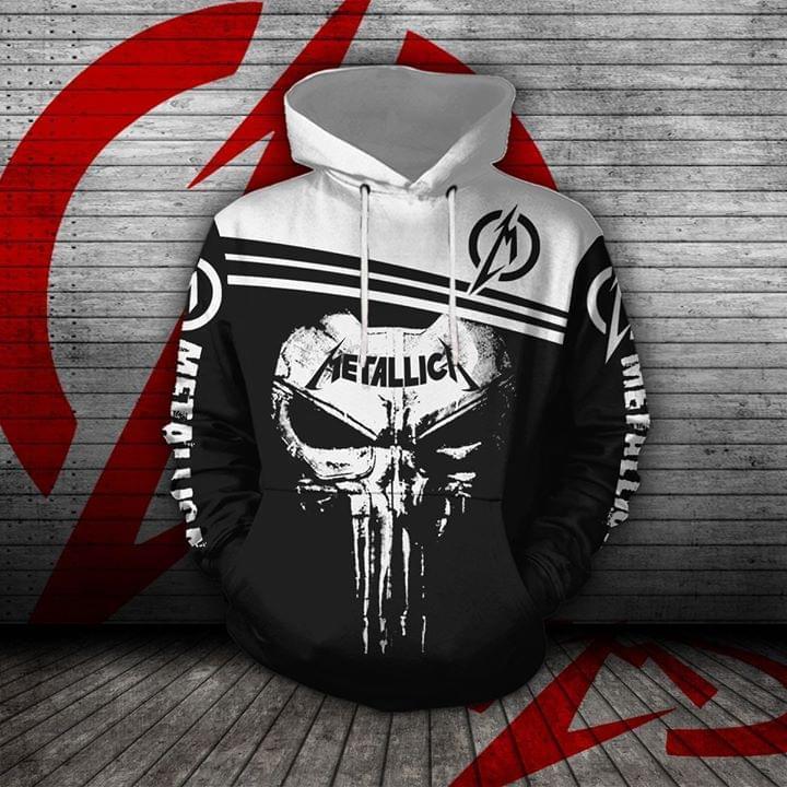 Metallica Skull Punisher Fan 3d Hoodie