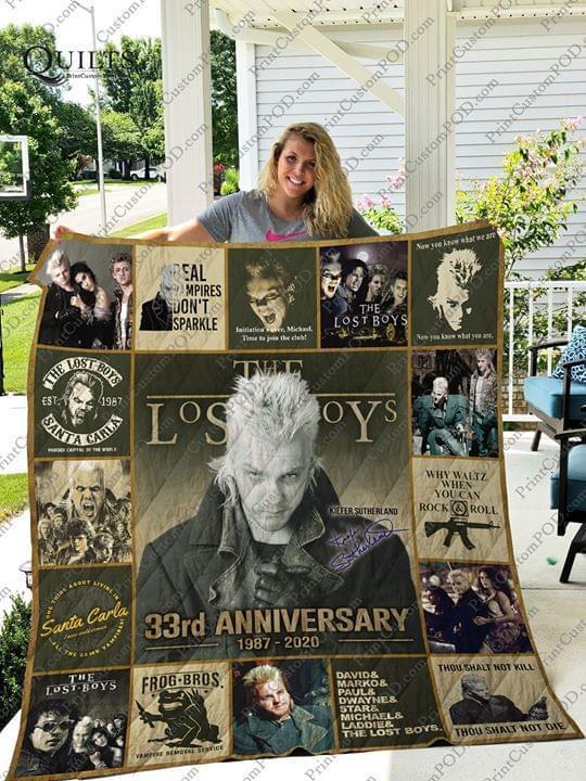 The Lost Boy 33rd Anniversary Signed Quilt Blanket Quilt Blanket