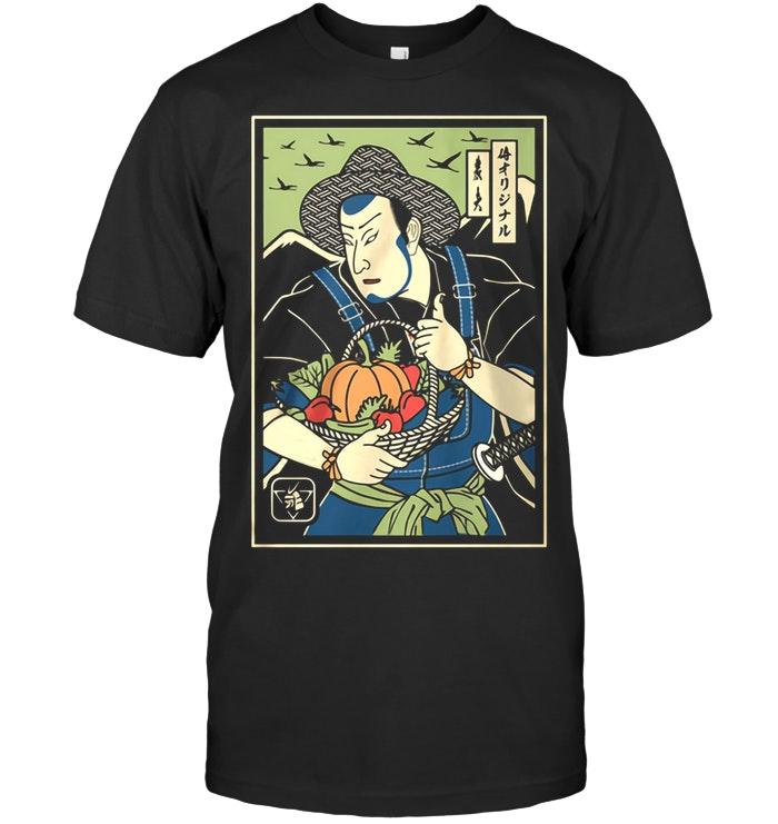 Farmer Samurai T Shirt