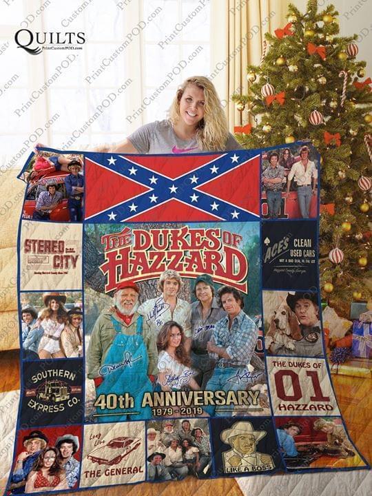 The Dukes Of Hazzard 40th Anniversary The Duke Of 01 Hazzard Southern Express Co Quilt Blanket