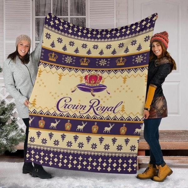 Crown Royal Christmas Knitting Quilt Blanket Quilt Blanket