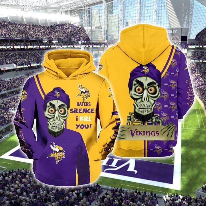 Achmed The Dead Terrorist Minnesota Vikings Haters Silence I Kill You 3d Printed Hoodie 3d
