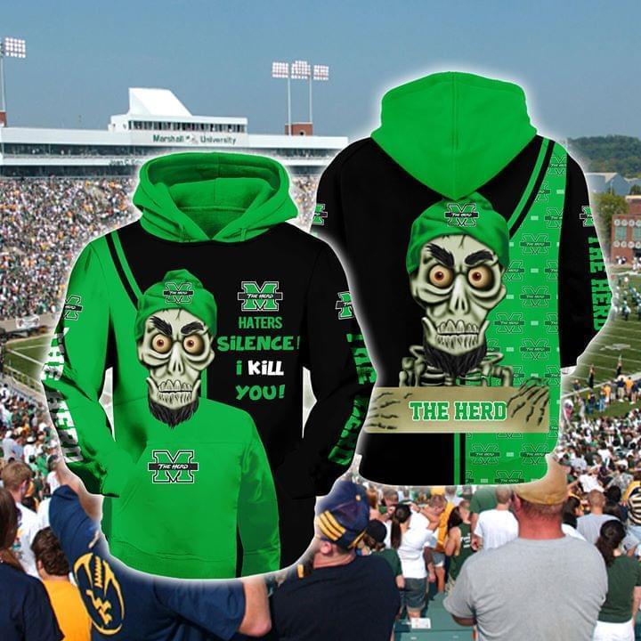 Achmed The Dead Terrorist Marshall Thundering Herd Haters Silence I Kill You 3d Printed Hoodie 3d