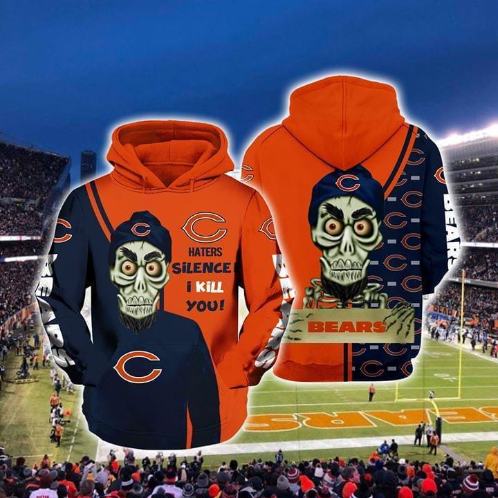 Achmed The Dead Terrorist Chicago Bears Haters Silence I Kill You 3d Printed Hoodie 3d