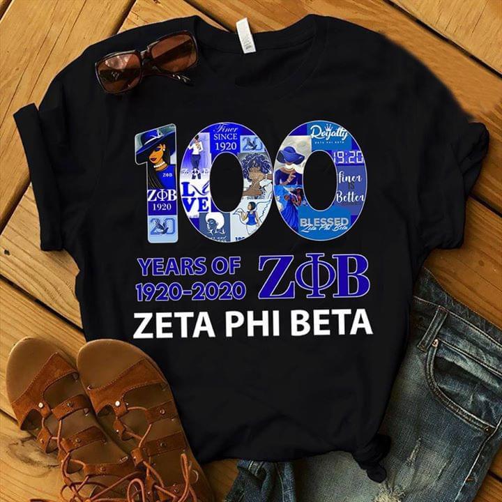 100 Years Of Zob Zeta Phi Beta 1920 2020 T Shirt