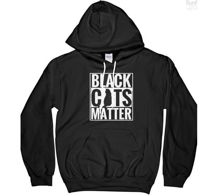 Black Cats Matter For Cat Lover Hoodie