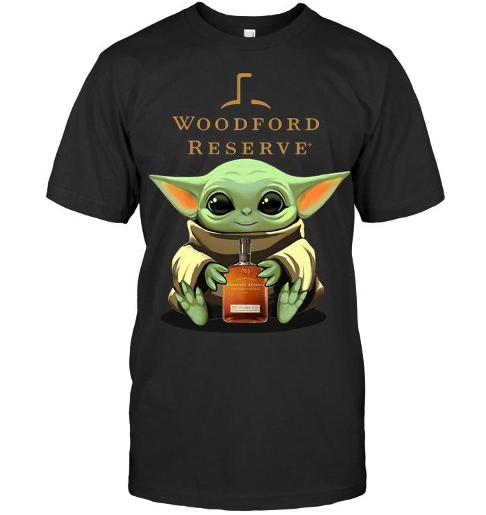 Baby Yoda Hugs Woodford Reserve Whisky T Shirt