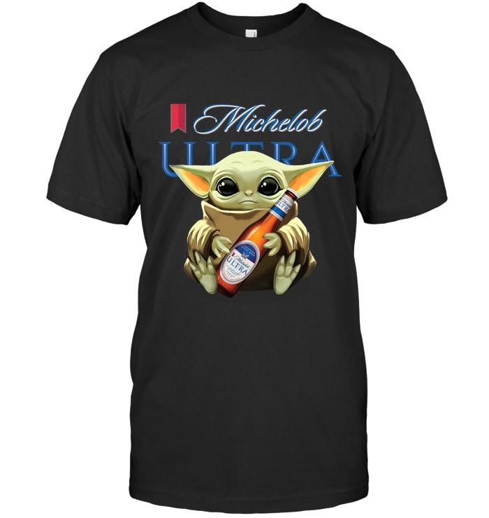 Baby Yoda Mandalorian Loves Michelob Ultra For Fan T Shirt