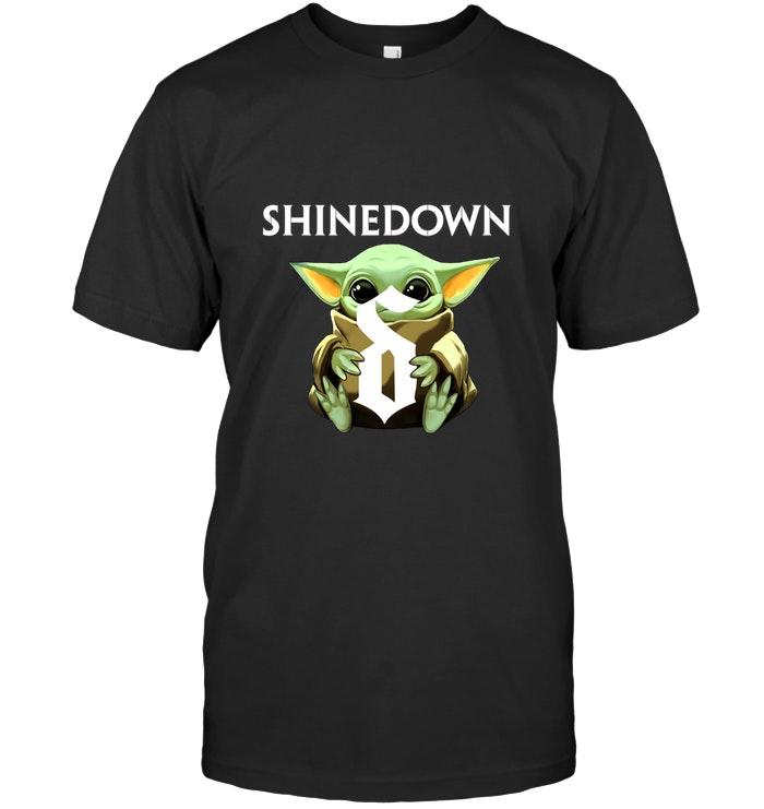 Baby Yoda Loves Shinedown The Mandalorian Star Wars Fan T Shirt