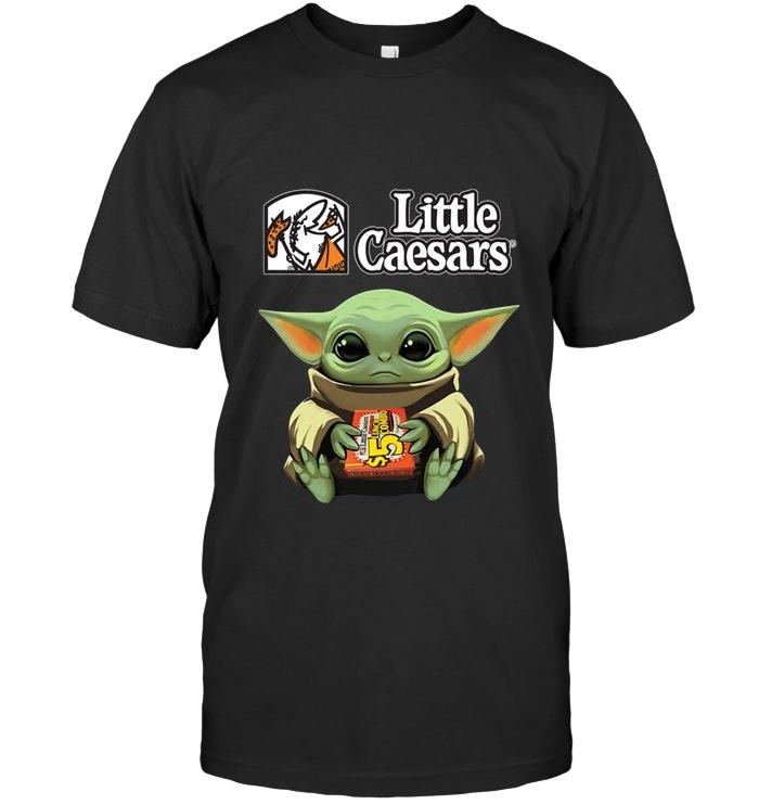 Baby Yoda Mandalorian Loves Little Caesars For Fan T Shirt