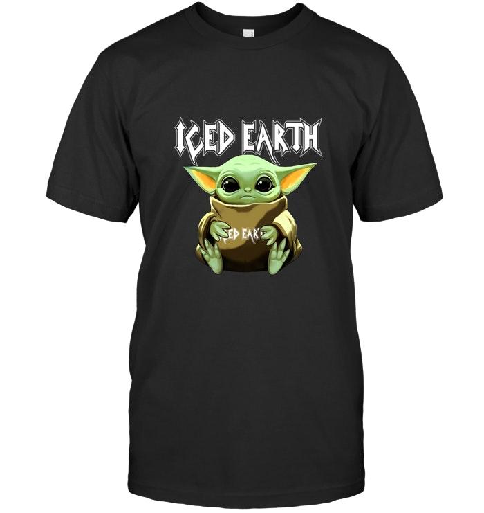 Baby Yoda Loves Iced Earth The Mandalorian Star Wars Fan T Shirt