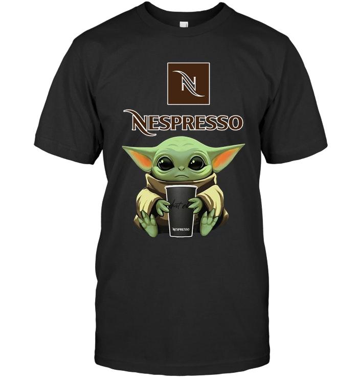 Baby Yoda Mandalorian Loves Nespresso For Fan T Shirt