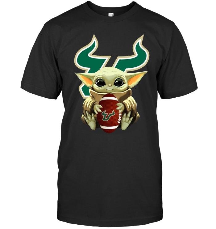Baby Yoda Mandalorian Hugs South Florida Bulls Star Wars Fan T Shirt