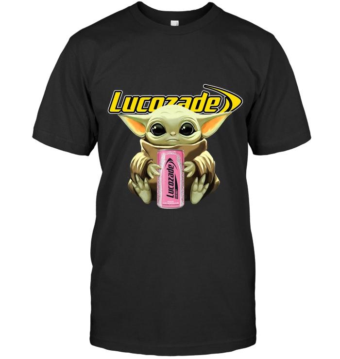 Baby Yoda Mandalorian Loves Lucozade For Fan T Shirt