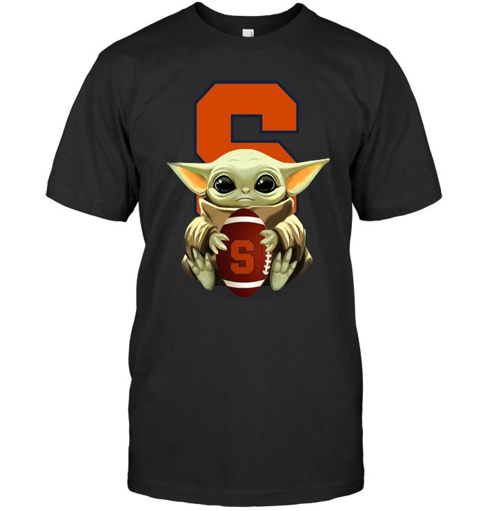 Baby Yoda Mandalorian Hugs Syracuse Orange Star Wars Fan T Shirt