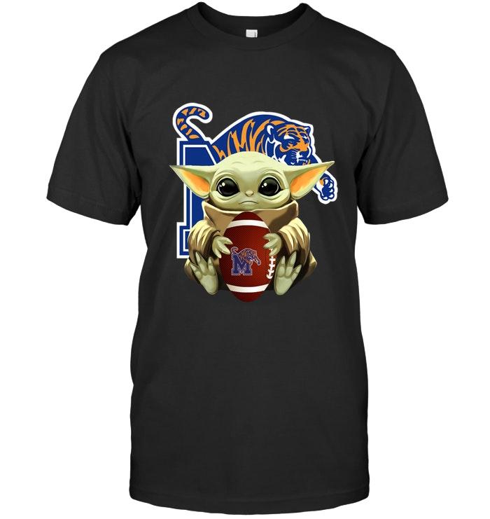 Baby Yoda Mandalorian Hugs Memphis Tigers Star Wars Fan T Shirt