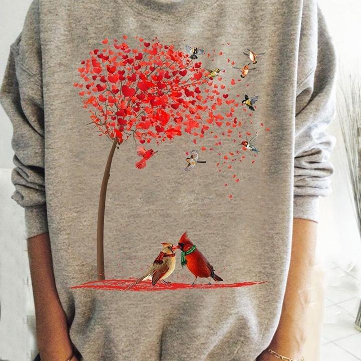 Beauty Bird Under Tree Of Love Sweatshirt