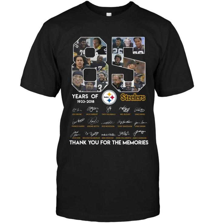 85 Years Of Pittsburgh Steelers Signed Shirt