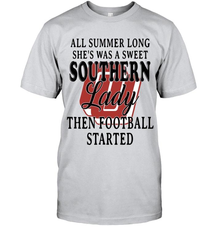 All Summer Long Shes Sweet Southern Lady Then Football Started Oklahoma Sooners Shirt