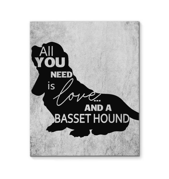 All You Need Is Love And A Basset Hound Canvas