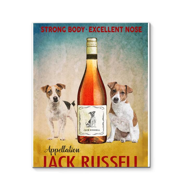 Appellation Jack Russell Dog Strong Body Excellent Nose Canvas