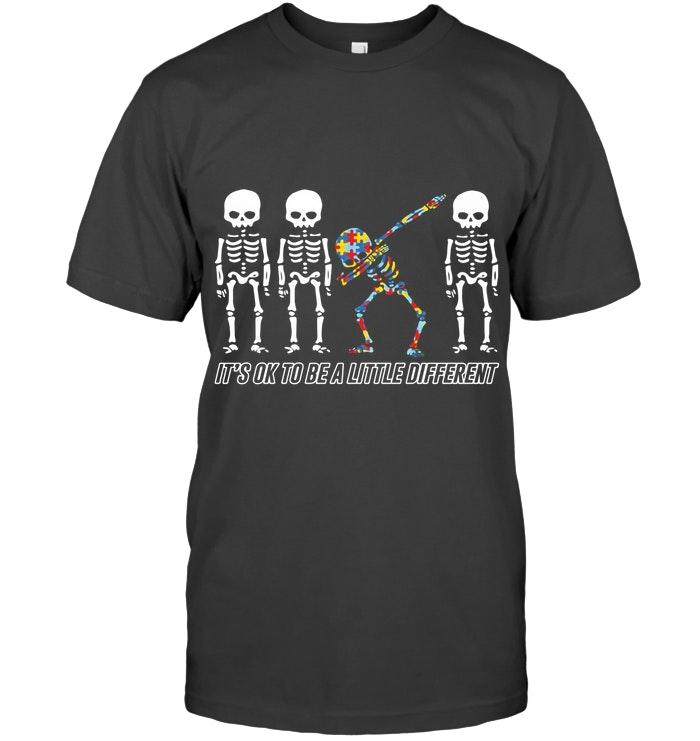 Autism Dabbing Skeleton Its Ok To Be A Little Different Mug
