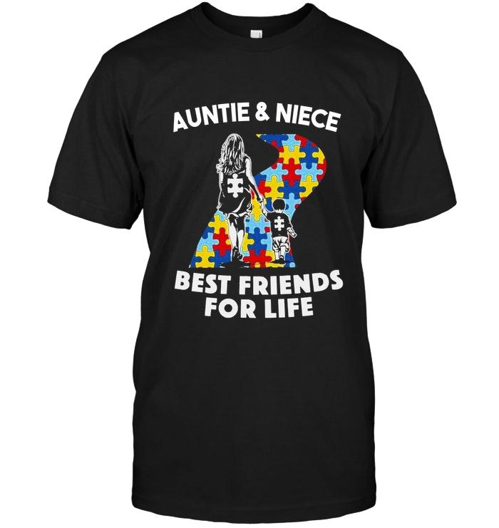 Autism Auntie & Niece Best Friends For Life Shirt