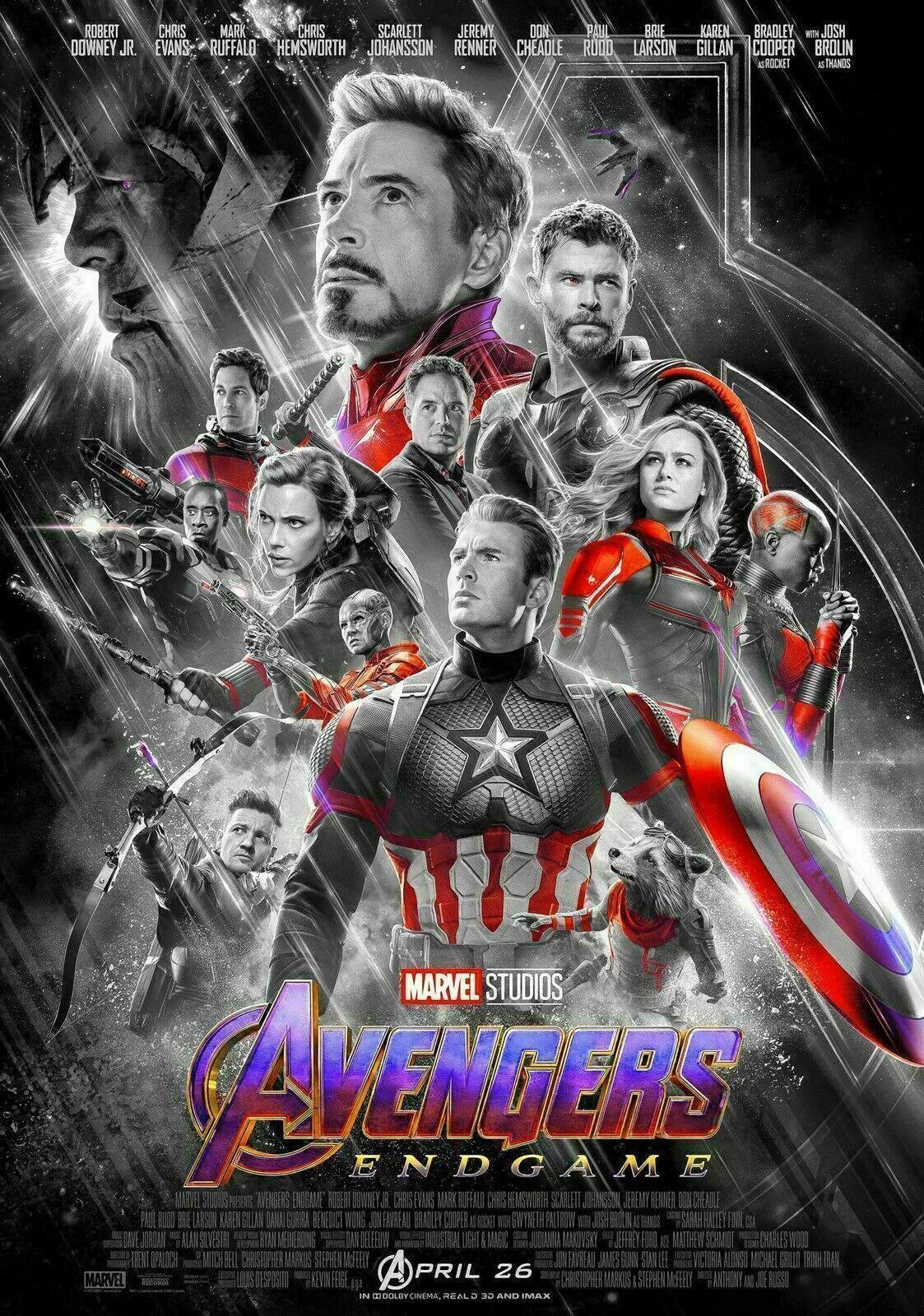 Avenger Endgame Movie Poster Canvas