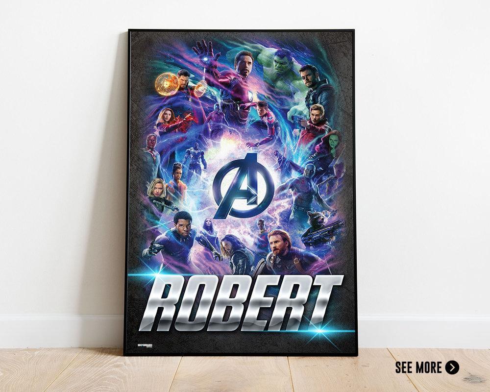 Avenger Endgame Robert Poster Canvas