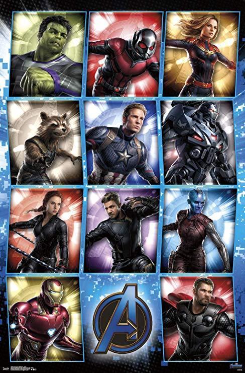 Avenger Endgame All Superheroes Poster Canvas