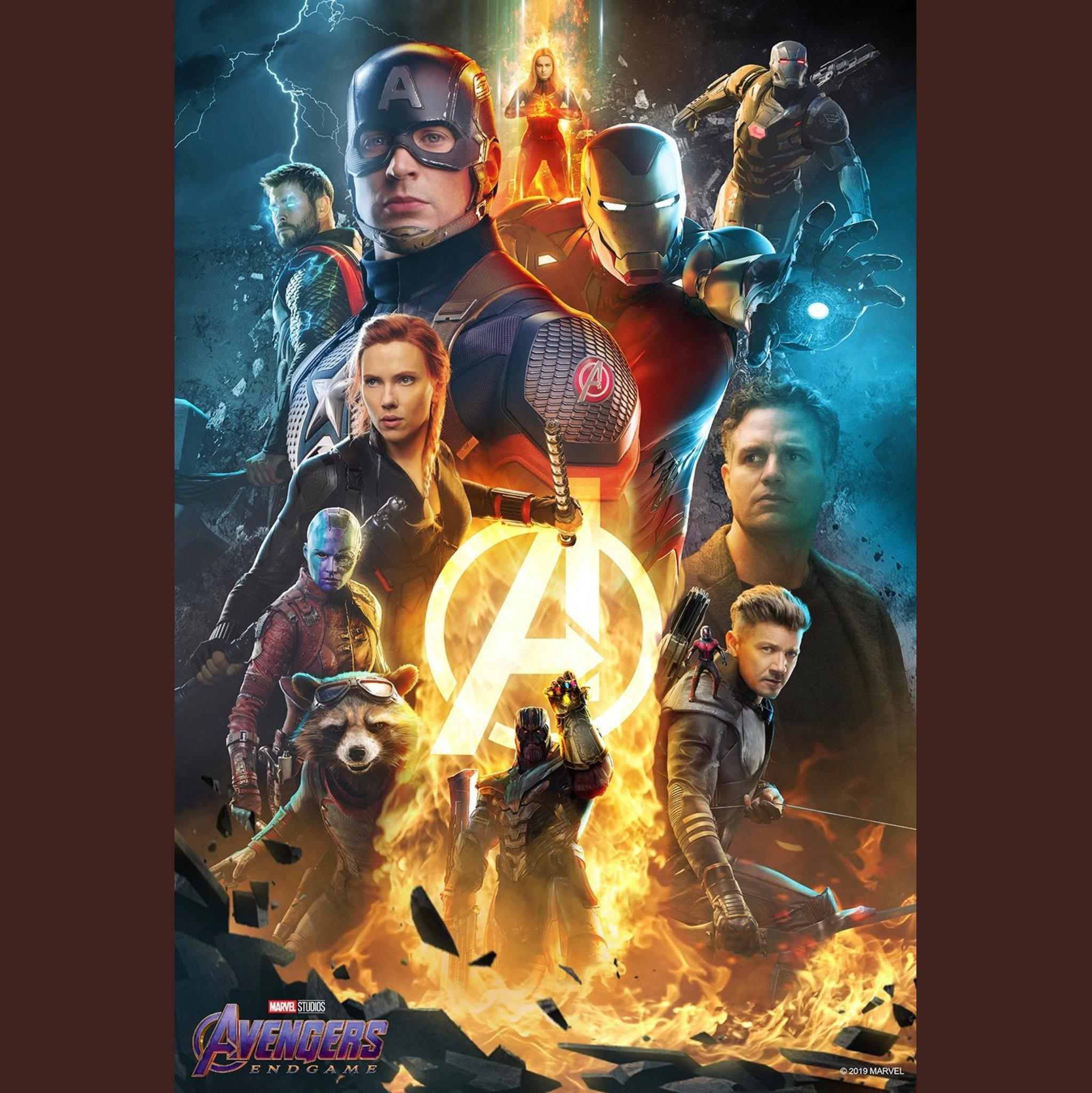 Avenger Endgame Superheroes Poster Canvas