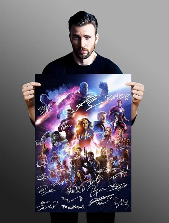 Avenger Endgame Superheroes Signed Poster Canvas New Style