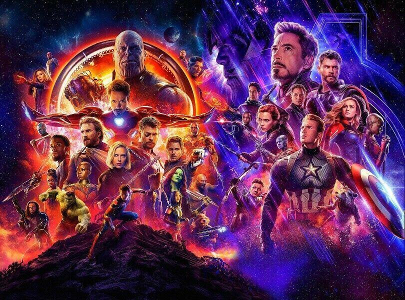 Avenger Infinity War Endgame Movie Signed Poster Canvas