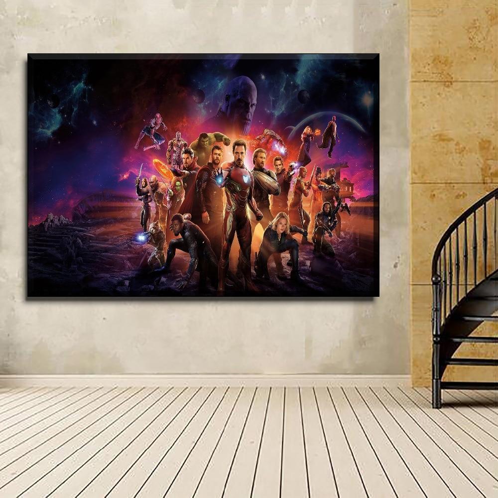 Avenger Infinity War Endgame Horizontal Poster Canvas