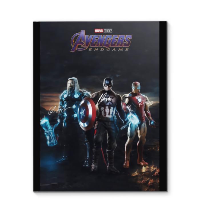 Avenger Endgame Thor Captain America Iron Man Final Battle Signed Canvas